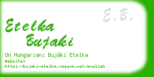 etelka bujaki business card