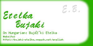 etelka bujaki business card